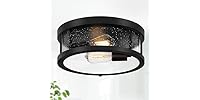 Brightever Black Flush Mount Ceiling Light Fixture