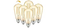 Brightever Warm Light Bulbs 60W Equivalent, 2200K