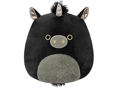 Squishmallows Original 12" Nicolita Black and Gold Unicorn