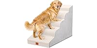 NAPWAYS Dog Stairs for Small Dogs and Cats, 22.6" H, 5-Step