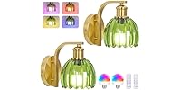 Rechargeable Battery Operated Wall Sconce 2PK