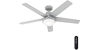Hunter Fan 52" Light & Remote, Dove Grey