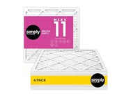 Simply Air Filter, MERV 11, MPR 1000, 6 Pack