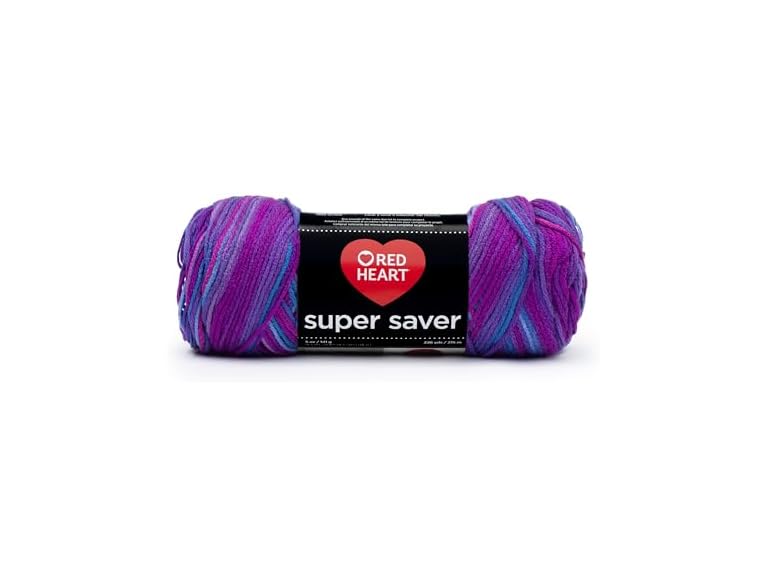 Red Heart Super Saver Yarn - Grape Fizz