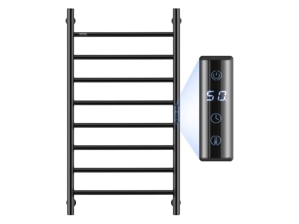 VEVOR 8 Bars Towel Warmer Rack, 120V