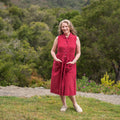 The Porch Swing Dress in Red